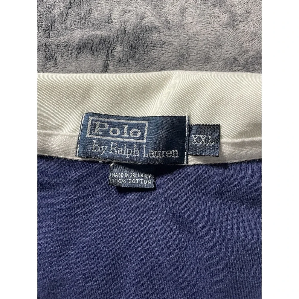 Polo By Ralph Lauren Men's Striped Red White Blue Polo Shirt 2XL